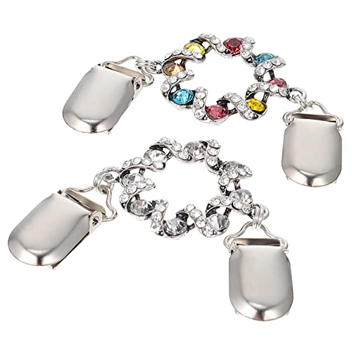 Homoyoyo 2stücke Schnalle Schalschnalle Seidenschal Schnalle Schal Accessoire Kleiderdekoration Stylische Schalschnalle Befestigen Dekorieren von Homoyoyo