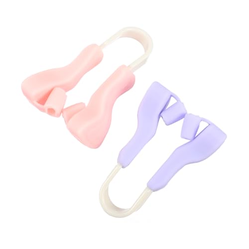 Homoyoyo 2 Stück Silikon Nasenclip Nasenlifting Clip zur Nasenkorrektur für Damen und Herren Praktisches Beauty Tool zum Anheben und Formen der Nase Hautfreundlich und Komfortabel Farben von Homoyoyo