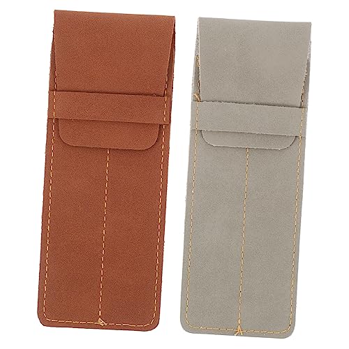 Homoyoyo 2stücke Vintage Stift Schutz Pu Stift Etui Für Füllfederhalter Und Kugelschreiber Tasche Für Büro Und Handtasche von Homoyoyo