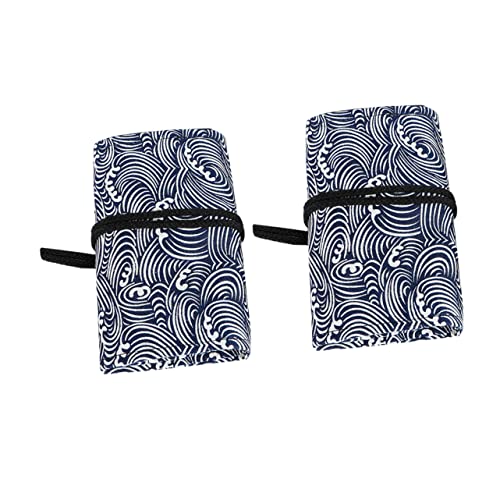 Homoyoyo 2 Stück Stiftevorhang Rollstifttasche Farbstiftetui Zeichenstifte Taschen Buntstifte Etui Buntstift Organizer Kunstmalerei Stifttasche Buntstifthalter Bleistifttasche Canvas von Homoyoyo
