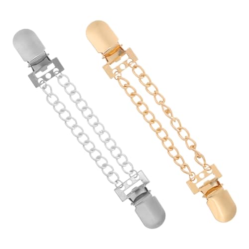 Homoyoyo 2 Stück Stylischer Clip-cardigan Blazer Thermal- Schnallen Korsage Strudel Thermik Brosche Aus Stoff Stifte Befestigungselemente Mantel Kleidung Broschen Für Damen Zinklegierung von Homoyoyo