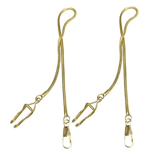 Homoyoyo 2 Stück Taschenuhrkette Anzug Kette Handtaschenkette Kettenuhr Taschenuhrhalterkette Taschenuhr-Requisite Taschenkette Für Männer Anzugkette Für Herren Kette Für Uhr Golden Metall von Homoyoyo