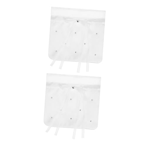 Homoyoyo 2 Stück Teiliges Brauttaschen Stoff Elegante Clutch Handtaschen für Damen Weiche Langlebige Hochzeitsbegleiter mit Romantischem Design für Braut und Brautjungfern von Homoyoyo