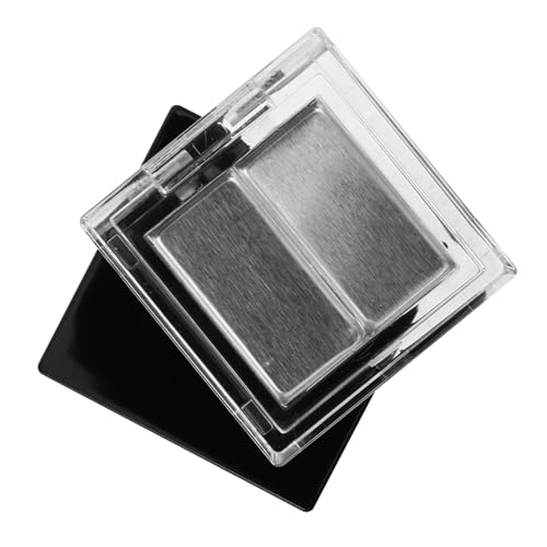 Homoyoyo 2 Stück Teiliges DIY Make Up Palette mit Dualen Fächern für Lippenstift Lidschatten Highlighter und Langlebiges Leicht zu Reinigendes Tablett für Farbkombinationen für Reisen von Homoyoyo