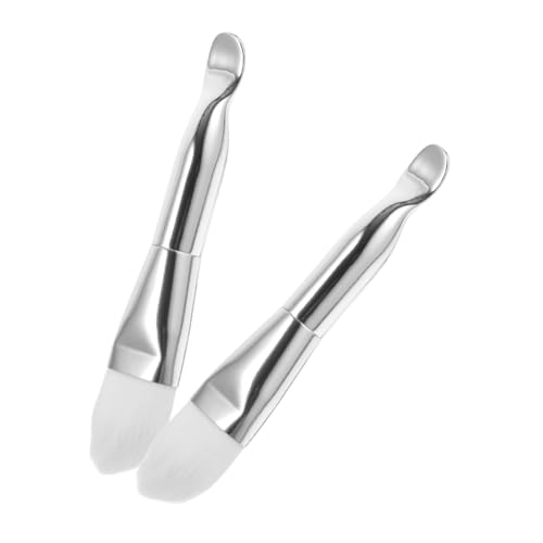 Homoyoyo 2 Stück Teiliges Face Mask Brush mit Weichen Borsten und Löffel applikator Präziser Gesichtspinsel für Sanfte Masken anwendung bei Gesichtsbehandlungen für Spa und Persönliche von Homoyoyo