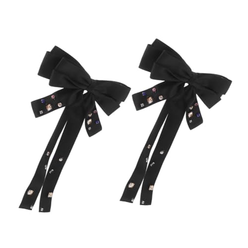 Homoyoyo 2 Stück Teiliges Französische Haarklammern mit Schleifen aus Metall Große Haarspangen für Damen Rutschfest Schonend Modisch Geeignet für Alltag Partys und Hochzeiten von Homoyoyo