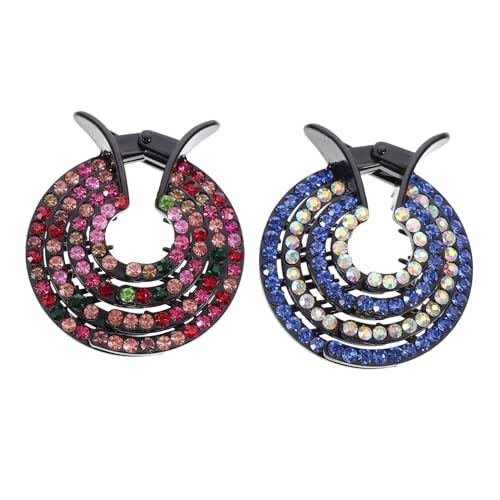 Homoyoyo 2 Stück Teiliges Haar dutt former Spiralclip für Damen Leichter Langlebiger Ponytail halter Vielseitig Einsetzbar für Alltag Shopping Make up und Festliche Frisuren von Homoyoyo