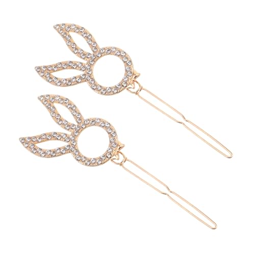 Homoyoyo 2 Stück Teiliges Haarklammer mit Strasssteinen Elegante Haarschmuck Accessoires für Frauen und Mädchen Modische Haarspangen für Kurze Haare Geeignet für Besondere Anlässe und von Homoyoyo