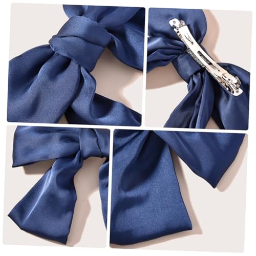 Homoyoyo 2 Stück Teiliges Haarnadel Damen Blaue Schleifen haarspangen Wiederverwendbar und Waschbar Modischer Haarschmuck mit Kreativem Schleifen design für Alltag und von Homoyoyo