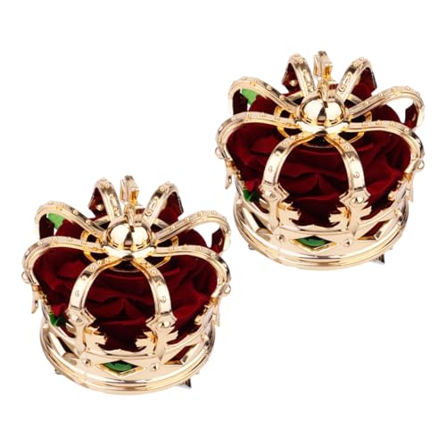 Homoyoyo 2 Stück Teiliges Mädchen Haarklammer Leichte Prinzessin Haarnadeln Rutschfeste Prinzessin Haarspangen für Geburtstag Festival Cosplay Eleganter Kopfschmuck für Damen von Homoyoyo