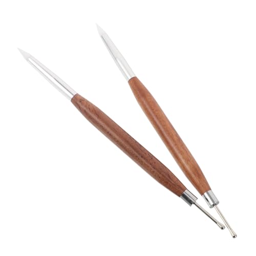 Homoyoyo 2 Stück Teiliges Nail Art Skulptur Stift mit Sandelholzgriff Doppelseitiger Silikonspitze für Präzises Zeichnen Gel Kratzen und Prägung Langlebig Komfortabel für Nageldesign und Homoyoyo 2 Stück Teiliges Nail Art Skulptur Stift mit Sandelholzgriff Doppelseitiger Silikonspitze für Präzises Zeichnen Gel Kratzen und Prägung Langlebig Komfortabel für Nageldesign und von Homoyoyo