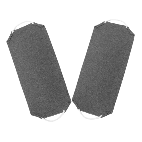 Homoyoyo 2 Stück Teiliges Peeling Waschhandtuch mit Griffen Sanfter Rückenwaschgurt Langes Doppelseitiges Badetuch für Gründliche Hautreinigung Exfolierend Schonend für Dusche und von Homoyoyo