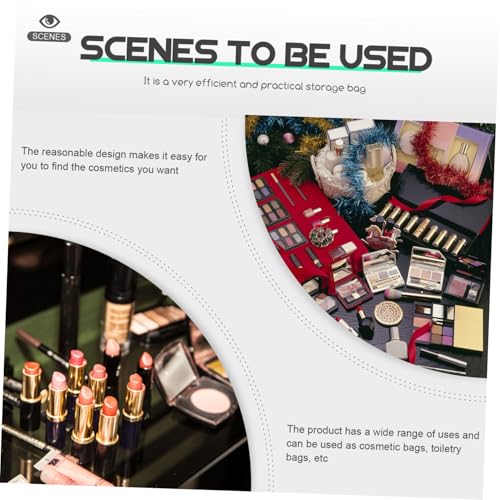 Homoyoyo 2 Stück Teiliges Transparente Netz Kosmetiktasche mit Großem Fassungsvermögen Wasserdichter Kulturbeutel für Reise und Camping Leichter Make up Organizer für Damen und Herren von Homoyoyo