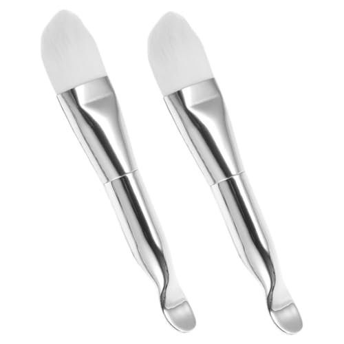 Homoyoyo 2 Stück Teiliges pinsel Doppelkopf und Löffel Weiche Borsten für Präzise Anwendung Gesichtspflege werkzeug für Spa und Salon Ergonomisch und Leicht zu Greifen von Homoyoyo