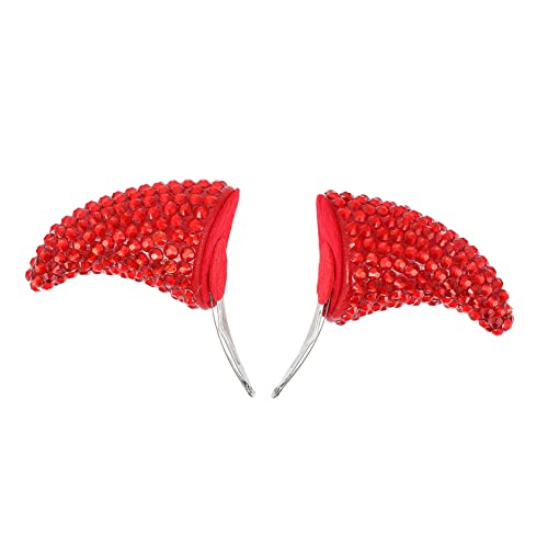 Homoyoyo 2stücke Halloween Teufel Haarschmuck Glitzernde Hörner Haarclips Für Cosplay Und Maskerade Für Feste Und Karneval Festliche Kopfbedeckung Für Damen von Homoyoyo