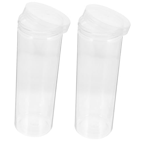 Homoyoyo 2 Stück Transparente Kleine Pen Cases aus Stabilem Kunststoff Kompakte Pen Storage Boxes mit Deckel Teiliges für Stifte und Kleine Schreibutensilien für Büro und Schule von Homoyoyo