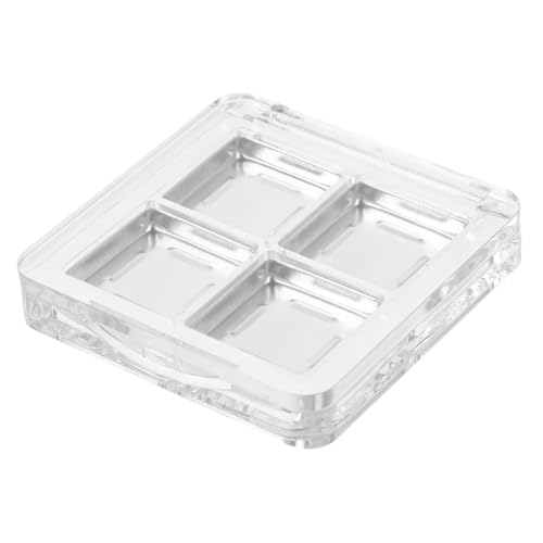 Homoyoyo 2 Stück Transparente Lidschattenpalette Vielseitiges DIY Makeup tablett für Lippenstifte und Kompakter Tragbarer Organizer für Unterwegs und Einfache Farbwechsel von Homoyoyo