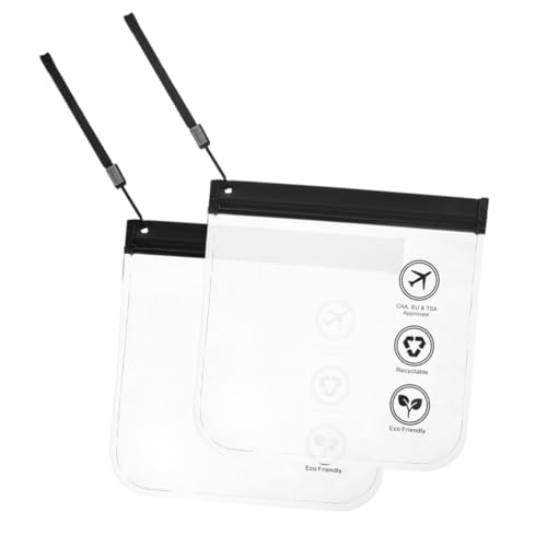 Homoyoyo 2 Stück Transparenter Teilig Eva Kulturbeutel mit Kordelzug Vielseitige Kosmetiktasche für Reisen Outdoor und Alltag Praktische Make Up Aufbewahrungstasche für Damen und Herren von Homoyoyo
