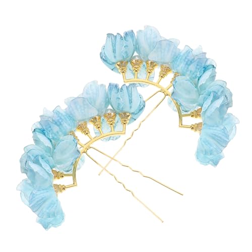 Homoyoyo 2 Stück U Förmige Haarnadeln mit Perlen Große Einfache Haarnadeln Stoff Langlebiger Retro Brautschmuck für Hochzeiten Traditionelle Hanfu Frisuren Vielseitige Haarschmuck von Homoyoyo