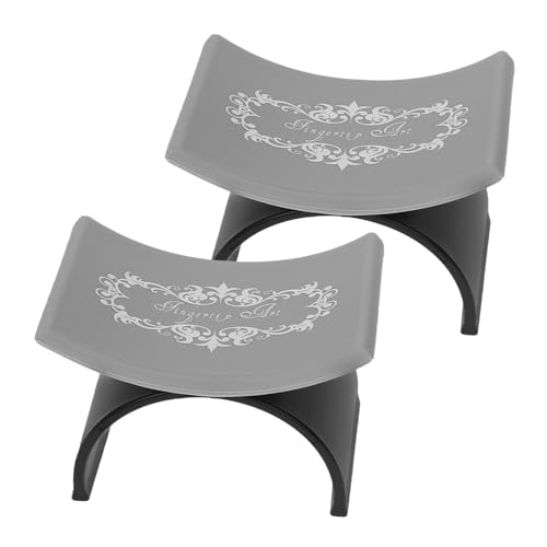 Homoyoyo 2 Stück U-förmige Nagel Handauflage Maniküre Kissen Ergonomisch Stabil Rutschfest Komfortabel für Nagelstudio Schwarz von Homoyoyo