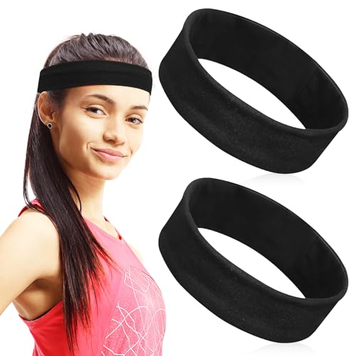 Homoyoyo 2 Stück Unisex Schweißband Fitness Stirnband Atmungsaktive Sportkopfbedeckung für Workout Yoga Laufen Schweißabsorbierend und Rutschfest Schwarz Homoyoyo 2 Stück Unisex Schweißband Fitness Stirnband Atmungsaktive Sportkopfbedeckung für Workout Yoga Laufen Schweißabsorbierend und Rutschfest Schwarz von Homoyoyo
