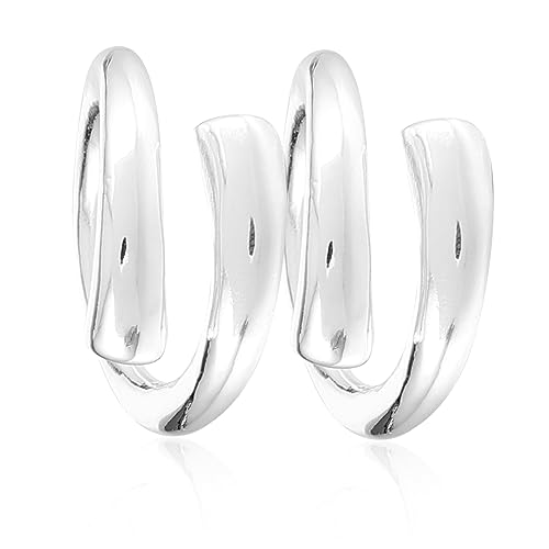 Homoyoyo 2stücke Verstellbare Offene Ringe Damen Ring Sterling Silber Finger Ringe Einfach Modern Schlicht von Homoyoyo