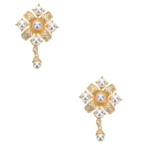 Homoyoyo 2 Stück Vintage Barock Brosche mit Perlen Elegantes Damen Accessoire für Kleidung Retro Hochwertige Anstecknadel für Pullover Schals Wintermode Besondere Anlässe von Homoyoyo