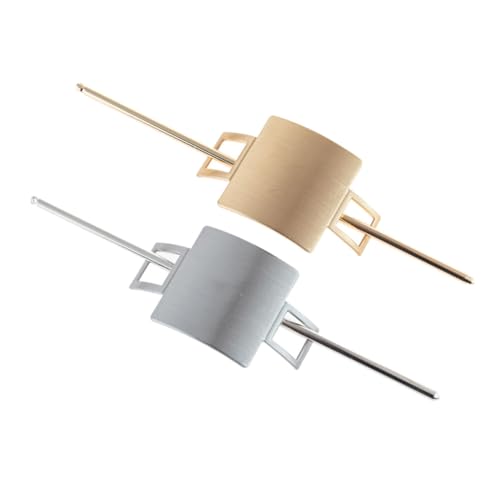 Homoyoyo 2 Stück Vintage Haarnadel aus Umweltfreundlicher Zinklegierung Modischer Haarschmuck mit Polierter Oberfläche für Damen Sicherer Halt für Dutt und Alltags Festtagsfrisuren von Homoyoyo