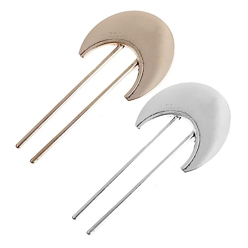 Homoyoyo 2 Stück Vintage Teiliges Metall Haarnadel Damen Chinesische Fächerform Haarnadeln Eleganter Haar Bun Halter für Büro Hochzeit Alltag Sicherer Retro Schmuck Gold und Silber von Homoyoyo