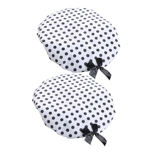 Homoyoyo 2 Stück Wasserdichte PVC Duschhauben Damen mit Punkte Muster Elastische Badekappen für Shampoo Spa und Haarschutz Wiederverwendbare Schutzkappen für Langes Haar Beim Duschen Homoyoyo 2 Stück Wasserdichte PVC Duschhauben Damen mit Punkte Muster Elastische Badekappen für Shampoo Spa und Haarschutz Wiederverwendbare Schutzkappen für Langes Haar Beim Duschen von Homoyoyo