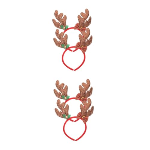 Homoyoyo 2 Stück Weihnachts Rentier Geweih Stirnbänder Mit Pailletten Und Glocken - Festliche Haarreifen Für Und - Ideal Für Weihnachtsfeiern Und Festliche Anlässe von Homoyoyo