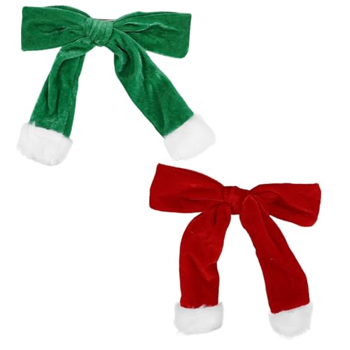 Homoyoyo 2 Stück Weihnachts-haarnadel Aus Goldenem Samt Weihnachts-haarspangen Funkeln Weiblich Schleife Haarschmuck Für Weihnachtsfeiern Weihnachtsboutique Haarspangen Frauen Goldener Samt von Homoyoyo