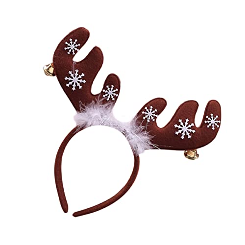 Homoyoyo 2 Stücke Haarreif Mit Glocken Und Federn – Elch Kopfschmuck Für Weihnachten - Festlicher Haarschmuck Für Und Erwachsene - Ideal Für Partys Und Kostüme von Homoyoyo