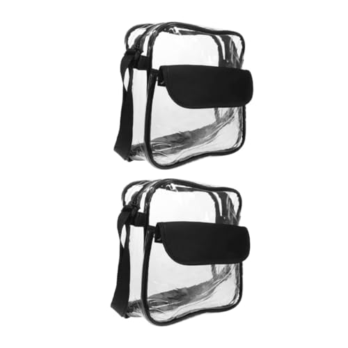 Homoyoyo 2 Transparente Aufbewahrungstaschen Durchsichtige Stadion Geldbörse Durchsichtige Umhängetasche Stadionzugelassene Stadiontasche Umhängetasche von Homoyoyo
