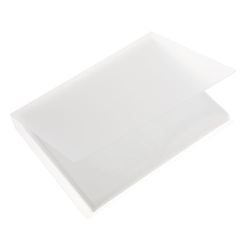 Homoyoyo 20 Blatt Nail Sticker Binder aus Strapazierfähigem PP mit Transparenten Seiten Organizer für Nagelsticker Praktisches Aufbewahrungsalbum für Nail Stencils Leicht und Tragbar von Homoyoyo