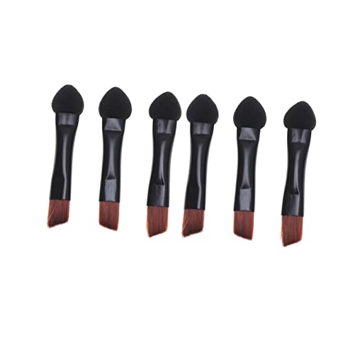 20-teiliges Doppelseitiges Make-up-pinsel-set Für Augenbrauen Und Lippen Lidschatten-schwamm- Tragbarer Lidschattenpinsel Für Frauen Angenehme Haptik Einfach Aufzutragen Schwarz von Homoyoyo