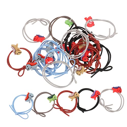 Homoyoyo 20stücke Elastische Haarseile Dinosaurier Design Haargummis Für Mädchen Haarschmuck Mit Cartoon-tiermotiv Für Alltag Und Partys von Homoyoyo