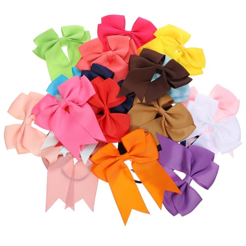 Homoyoyo 20 Stück Fünfteilige Haarschleifen für Mädchen Teiliges mit Bunten Handgefertigten Haarbändern für Partys Geburtstage und Familienfotos für Teenager Zufällige Farbe von Homoyoyo