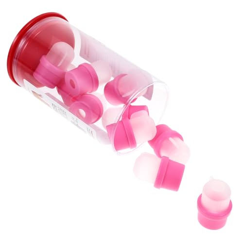 Homoyoyo 20 Stück Nagellackentferner Abdeckkappen Maniküre Soaker Caps Nail Polish Removal Cover Für Nagelentfernung und Heimgebrauch Rosa von Homoyoyo