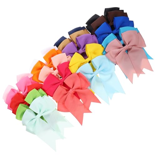 Homoyoyo 20 Stück Pack Niedliche Schleifen Haargummis für Mädchen Elastische Haarschleifen für Partys Geburtstage und Familienfotos Zufällige Farben Handgefertigte Zufällige Farbe von Homoyoyo
