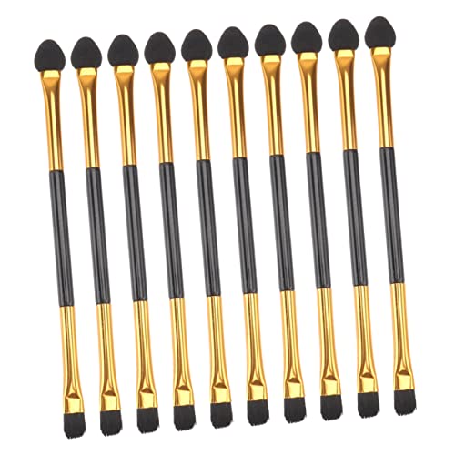 Homoyoyo 20 Stück Teiliges Doppelseitiges Lidschatten Pinselset Leichte Make Up Bürsten mit Hochwertigen Borsten Kosmetik Tool für Damen für Präzises Augen Make Up Langlebig und von Homoyoyo