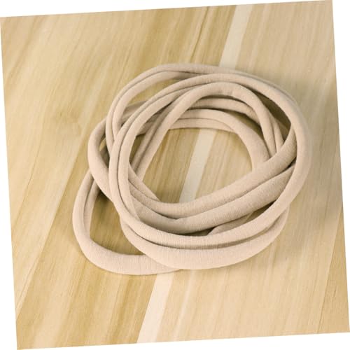 Homoyoyo 20 Stück Teiliges Haarband Nahtlose Elastische Nylon Stirnbänder Weiche Dehnbare Kopfbedeckung für Neugeborene und Kleinkinder Komfortabel und Rutschfest in Khaki von Homoyoyo