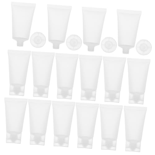 Homoyoyo 20 Stück Teiliges Handcreme Flaschen aus Nachfüllbare Auslaufsichere Lotion Tubes mit Klappverschluss Kompakte Reisebehälter für Kosmetik und Flüssigkeiten von Homoyoyo