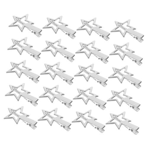 Homoyoyo 20 Stück Teiliges Kleine Metall Haarspangen Sternform Leichte Haarklammern Modischer Haarschmuck für Damen Teenager Einfache Anwendung Trendige Stern Haarclips für Alltag und von Homoyoyo