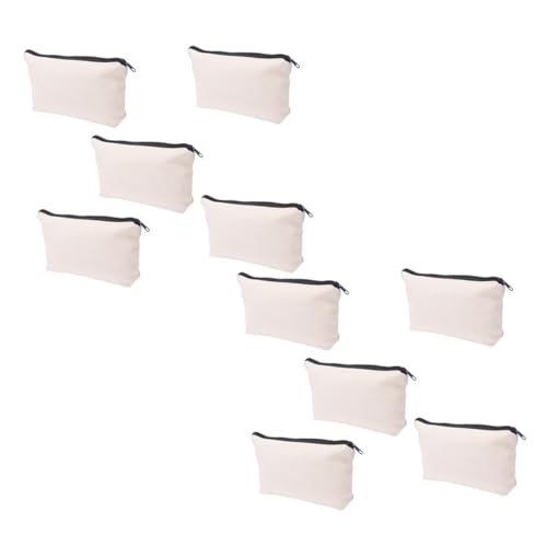 Homoyoyo 20 Stück Teiliges Leinwand Federmäppchen mit Reißverschluss Robuste Aufbewahrungstaschen für Stifte und Kosmetik Leichtes Tragbares Stoffmäppchen für Schule und Zufällige Farbe von Homoyoyo