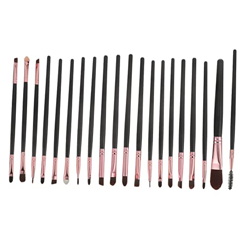 Homoyoyo 20 Stück Teiliges Makeup Pinselset mit Weichen Holzborsten Professionelles Kosmetikwerkzeug für Augenbrauen Lidschatten und Foundation Langlebig Vielseitig für Tägliches Beauty von Homoyoyo