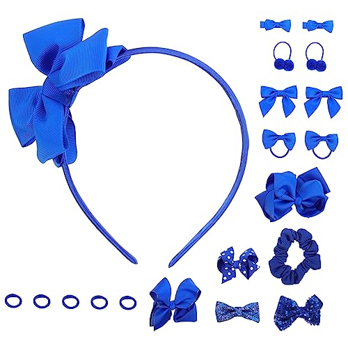 Homoyoyo 20 Stück Teiliges Set Kleinblau Haarschmuck mit Haarschleifen Haargummis Haarclips und Stirnband für Mädchen für Partys und Besondere Anlässe Homoyoyo 20 Stück Teiliges Set Kleinblau Haarschmuck mit Haarschleifen Haargummis Haarclips und Stirnband für Mädchen für Partys und Besondere Anlässe von Homoyoyo