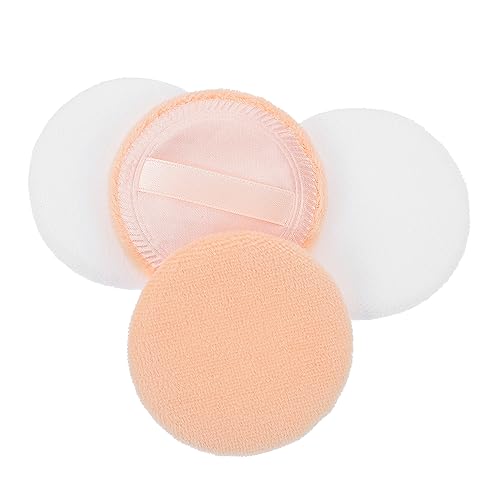 Homoyoyo 20stücke Baumwoll-make-up-puff Lose Pulver Kosmetische Puff Kissen Für Make-up Mit Riemen Für Foundation Und Schleife Für Tägliche Pflege von Homoyoyo