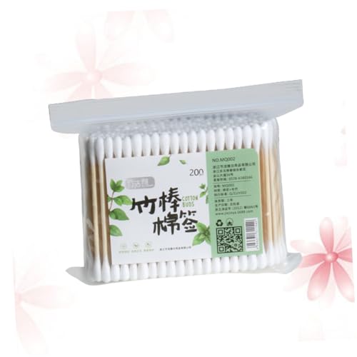 Homoyoyo 200 Stück Doppelspitze Wattestäbchen Applikator Mehrzweck Tupfer Für Make-up Reinigung Entferner Für Babypflege Schönheit Maniküre von Homoyoyo