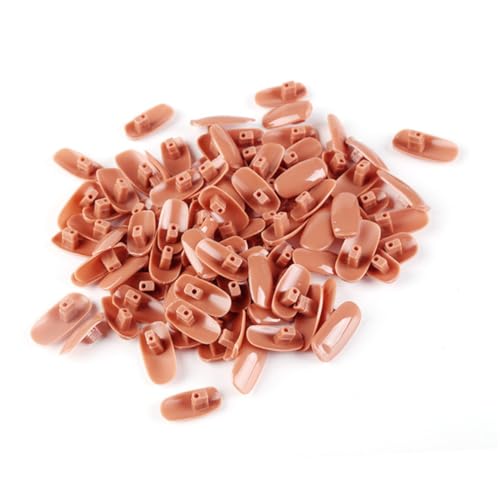 Homoyoyo 200 Stück Teiliges Nagelkünstliche Übungsset mit Nail Art Training Sticker Langlebige False Nail Tips für Anfänger und Profis zur Nagelkunst Übung zu Hause Salon von Homoyoyo